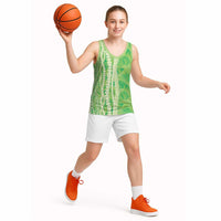Hawaii Prince Kuhio Basketball Jersey Lime Green Hawaiian Lau Maia With Leis LT05 - Polynesian Pride