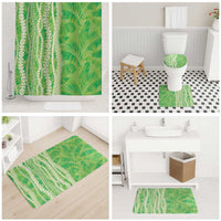 Hawaii Prince Kuhio Bathroom Set Lime Green Hawaiian Lau Maia With Leis LT05 - Polynesian Pride
