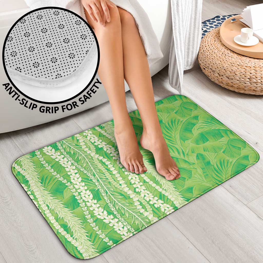 Hawaii Prince Kuhio Bathroom Set Lime Green Hawaiian Lau Maia With Leis LT05 - Polynesian Pride