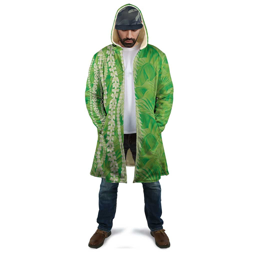 Hawaii Prince Kuhio Cloak Lime Green Hawaiian Lau Maia With Leis