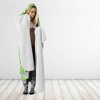 Hawaii Prince Kuhio Hooded Blanket Lime Green Hawaiian Lau Maia With Leis LT05 - Polynesian Pride