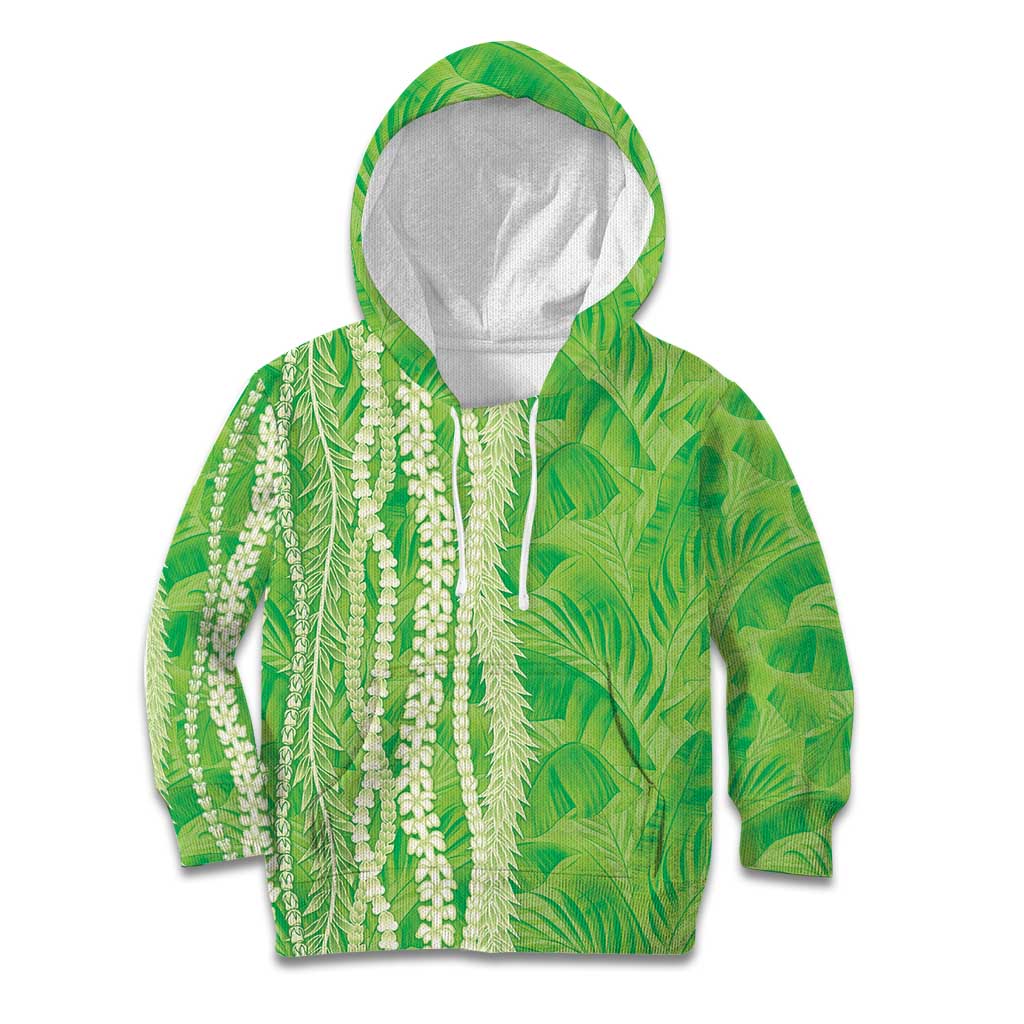 Hawaii Prince Kuhio Kid Hoodie Lime Green Hawaiian Lau Maia With Leis