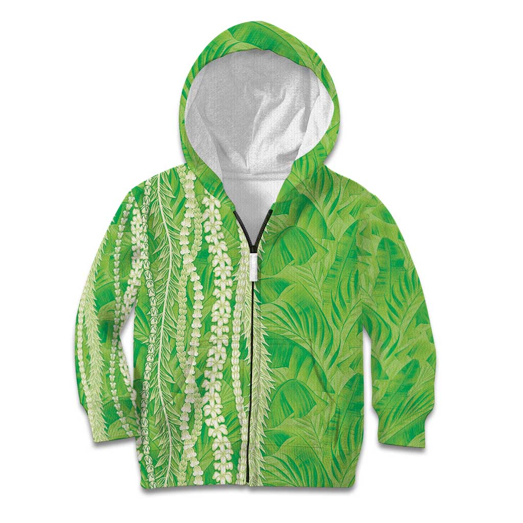 Hawaii Prince Kuhio Kid Hoodie Lime Green Hawaiian Lau Maia With Leis