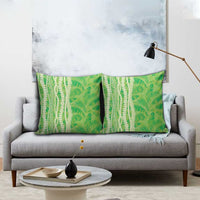 Hawaii Prince Kuhio Pillow Cover Lime Green Hawaiian Lau Maia With Leis LT05 - Polynesian Pride
