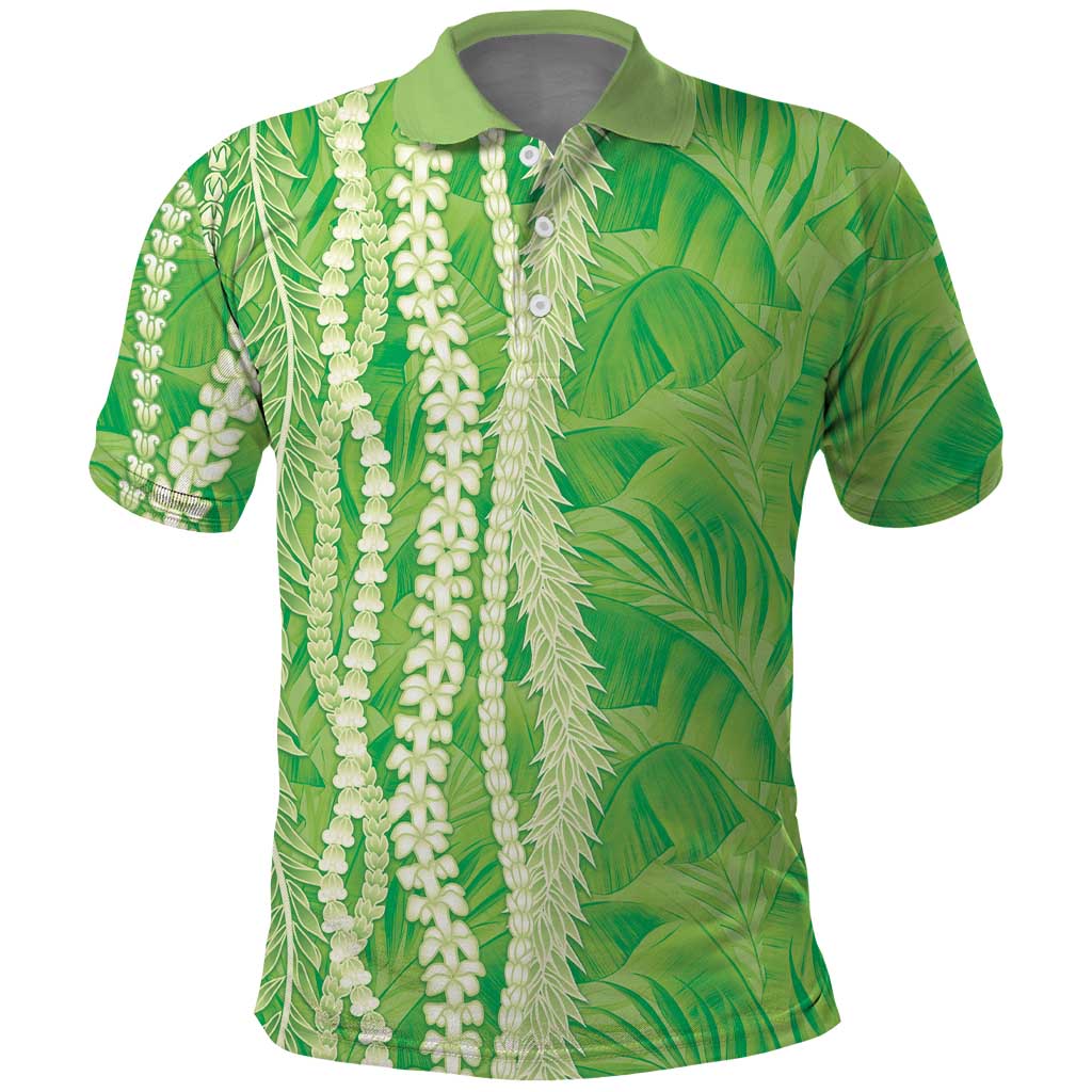 Hawaii Prince Kuhio Polo Shirt Lime Green Hawaiian Lau Maia With Leis