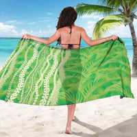 Hawaii Prince Kuhio Sarong Lime Green Hawaiian Lau Maia With Leis LT05 - Polynesian Pride