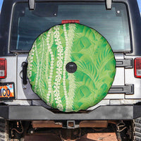 Hawaii Prince Kuhio Spare Tire Cover Lime Green Hawaiian Lau Maia With Leis LT05 Green - Polynesian Pride