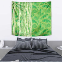 Hawaii Prince Kuhio Tapestry Lime Green Hawaiian Lau Maia With Leis LT05 - Polynesian Pride