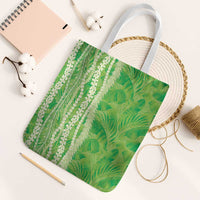 Hawaii Prince Kuhio Tote Bag Lime Green Hawaiian Lau Maia With Leis LT05 White Strap One Size Green - Polynesian Pride