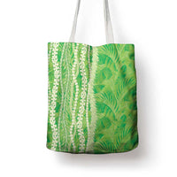 Hawaii Prince Kuhio Tote Bag Lime Green Hawaiian Lau Maia With Leis LT05 - Polynesian Pride