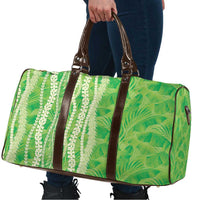 Hawaii Prince Kuhio Travel Bag Lime Green Hawaiian Lau Maia With Leis LT05 - Polynesian Pride