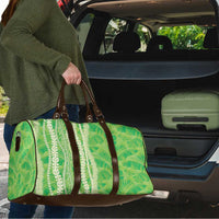 Hawaii Prince Kuhio Travel Bag Lime Green Hawaiian Lau Maia With Leis LT05 - Polynesian Pride