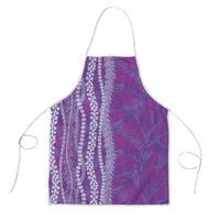 Hawaii Prince Kuhio Apron Violet Hawaiian Lau Maia With Leis LT05 Violet - Polynesian Pride