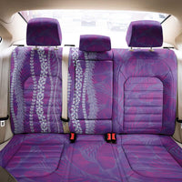 Hawaii Prince Kuhio Back Car Seat Cover Violet Hawaiian Lau Maia With Leis LT05 - Polynesian Pride