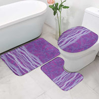 Hawaii Prince Kuhio Bathroom Set Violet Hawaiian Lau Maia With Leis LT05 - Polynesian Pride