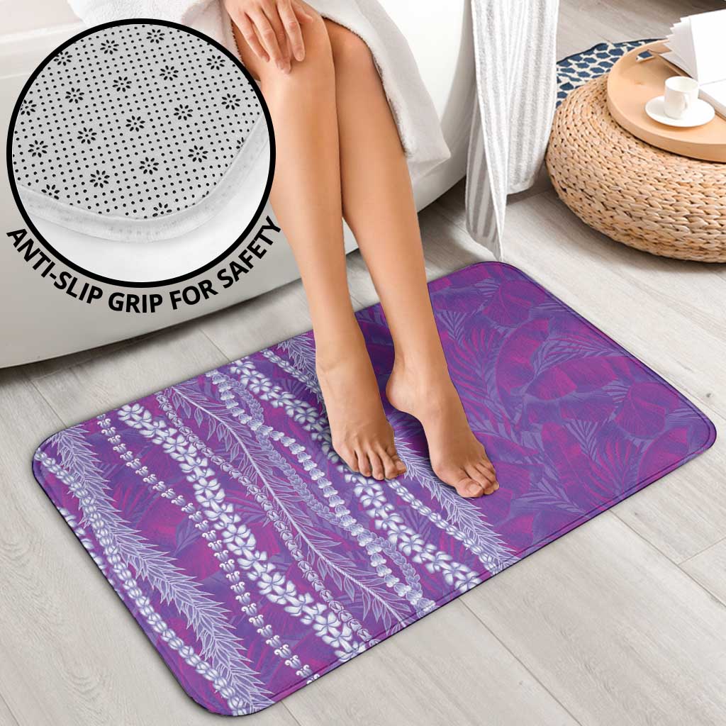 Hawaii Prince Kuhio Bathroom Set Violet Hawaiian Lau Maia With Leis LT05 - Polynesian Pride