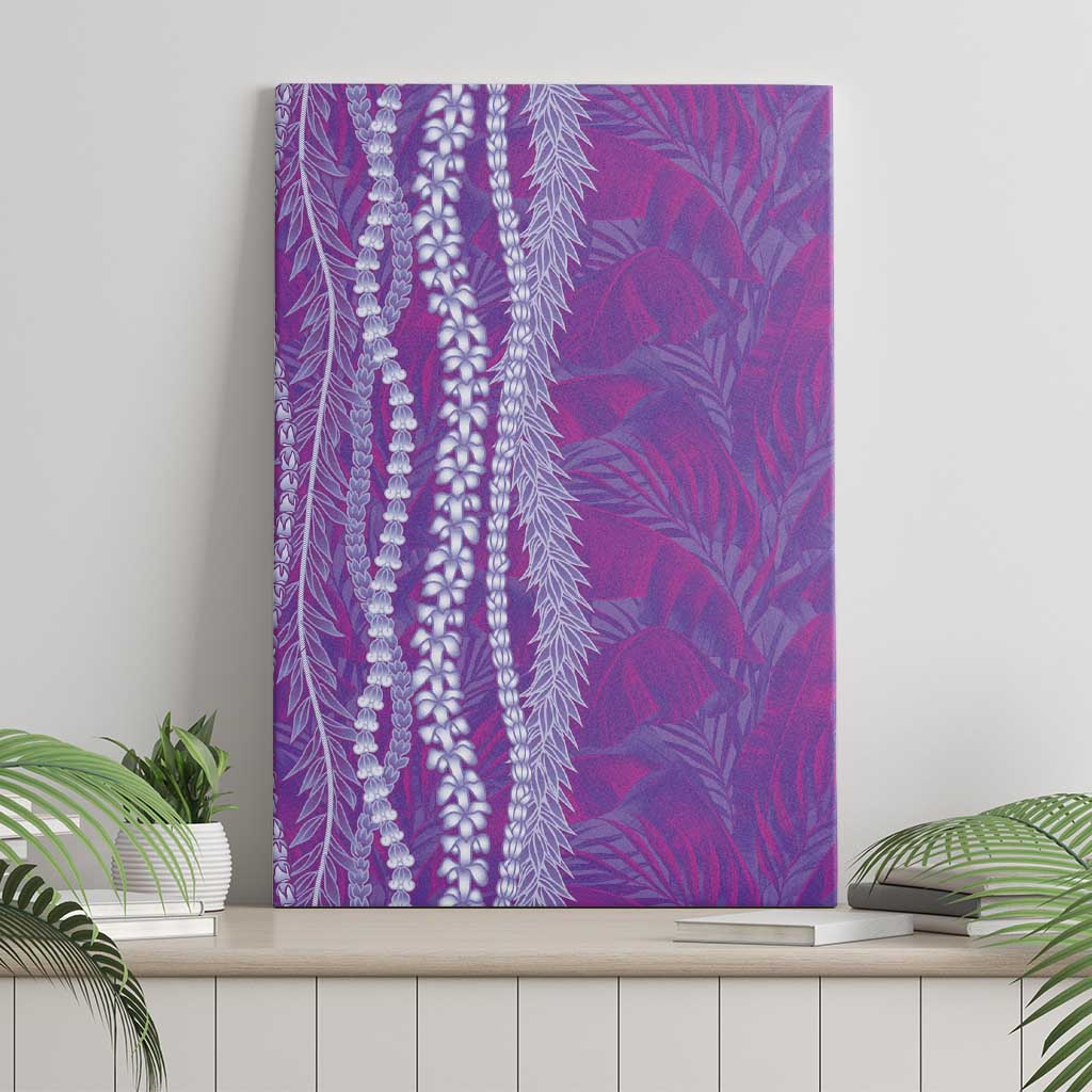 Hawaii Prince Kuhio Canvas Wall Art Violet Hawaiian Lau Maia With Leis LT05 - Polynesian Pride