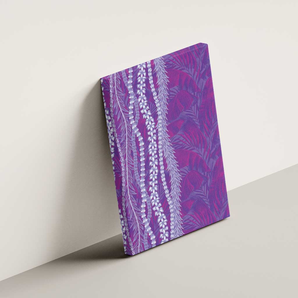 Hawaii Prince Kuhio Canvas Wall Art Violet Hawaiian Lau Maia With Leis LT05 - Polynesian Pride