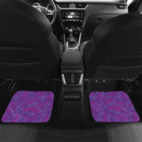 Hawaii Prince Kuhio Car Mats Violet Hawaiian Lau Maia With Leis LT05 Set 2pcs - Back Violet - Polynesian Pride