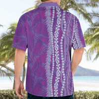 Hawaii Prince Kuhio Hawaiian Shirt Violet Hawaiian Lau Maia With Leis LT05 - Polynesian Pride