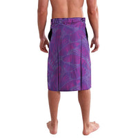 Hawaii Prince Kuhio Lavalava Violet Hawaiian Lau Maia With Leis LT05 - Polynesian Pride