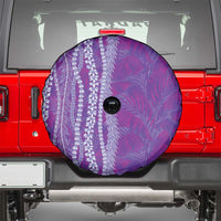 Hawaii Prince Kuhio Spare Tire Cover Violet Hawaiian Lau Maia With Leis LT05 - Polynesian Pride