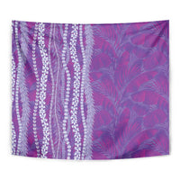 Hawaii Prince Kuhio Tapestry Violet Hawaiian Lau Maia With Leis LT05 - Polynesian Pride