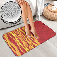 Hawaii Prince Kuhio Bathroom Set Red Hawaiian Lau Maia With Leis LT05 - Polynesian Pride