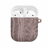 Hawaii Prince Kuhio AirPods Case Mocha Hawaiian Lau Maia With Leis LT05 Mocha - Polynesian Pride