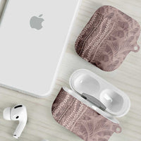 Hawaii Prince Kuhio AirPods Case Mocha Hawaiian Lau Maia With Leis LT05 - Polynesian Pride