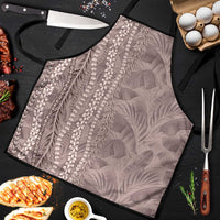 Hawaii Prince Kuhio Apron Mocha Hawaiian Lau Maia With Leis LT05 Mocha - Polynesian Pride
