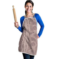 Hawaii Prince Kuhio Apron Mocha Hawaiian Lau Maia With Leis LT05 - Polynesian Pride