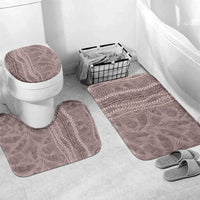 Hawaii Prince Kuhio Bathroom Set Mocha Hawaiian Lau Maia With Leis LT05 Mat Set Only (3 pcs) One Size Mocha - Polynesian Pride