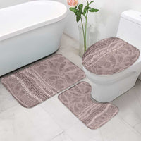 Hawaii Prince Kuhio Bathroom Set Mocha Hawaiian Lau Maia With Leis LT05 - Polynesian Pride
