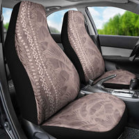 Hawaii Prince Kuhio Car Seat Cover Mocha Hawaiian Lau Maia With Leis LT05 - Polynesian Pride