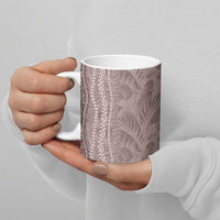Hawaii Prince Kuhio Ceramic Mug Mocha Hawaiian Lau Maia With Leis LT05 - Polynesian Pride