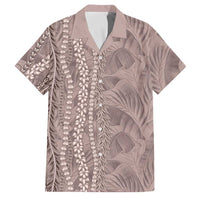 Hawaii Prince Kuhio Family Matching Mermaid Dress and Hawaiian Shirt Mocha Hawaiian Lau Maia With Leis