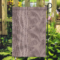 Hawaii Prince Kuhio Garden Flag Mocha Hawaiian Lau Maia With Leis LT05 Garden Flag Mocha - Polynesian Pride