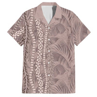 Hawaii Prince Kuhio Hawaiian Shirt Mocha Hawaiian Lau Maia With Leis LT05 Mocha - Polynesian Pride
