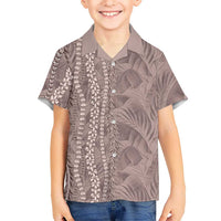 Hawaii Prince Kuhio Hawaiian Shirt Mocha Hawaiian Lau Maia With Leis LT05 - Polynesian Pride