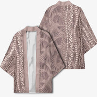 Hawaii Prince Kuhio Kimono Mocha Hawaiian Lau Maia With Leis LT05 - Polynesian Pride