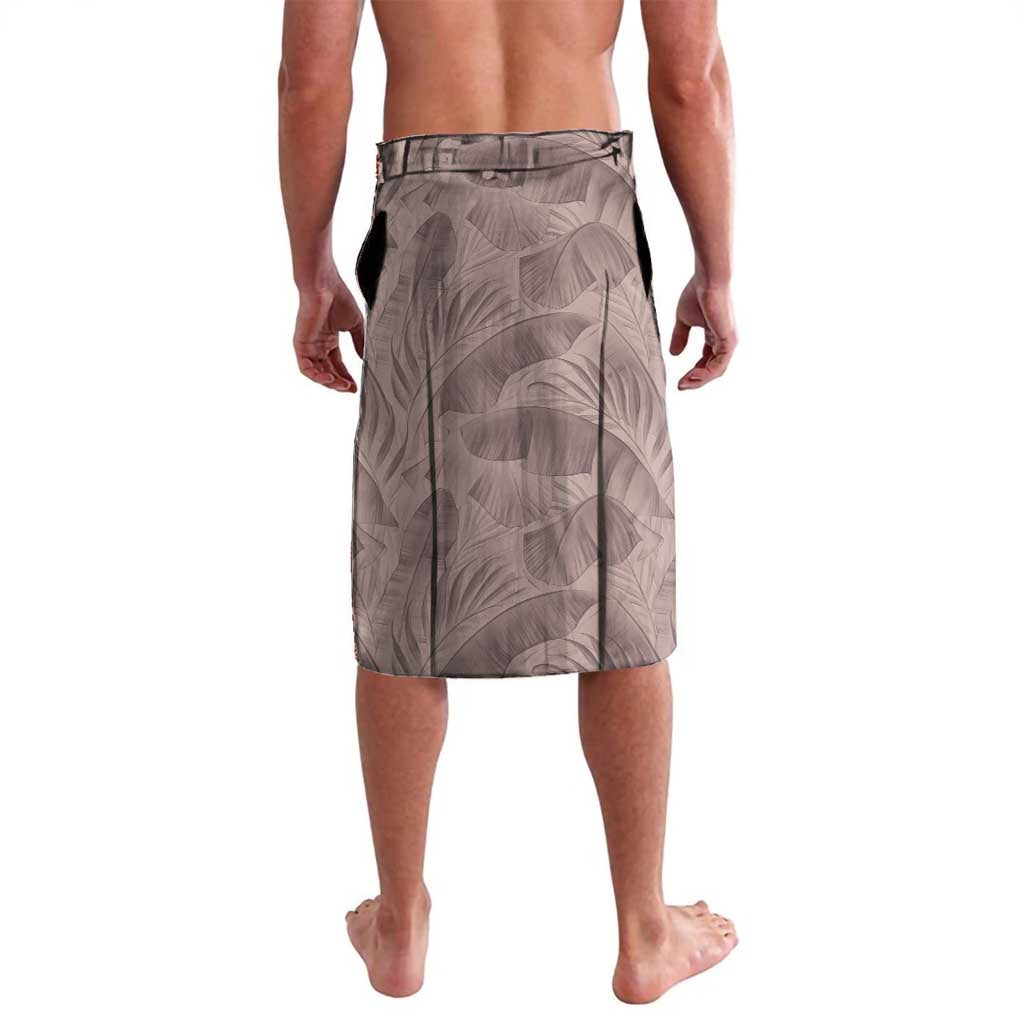 Hawaii Prince Kuhio Lavalava Mocha Hawaiian Lau Maia With Leis LT05 - Polynesian Pride