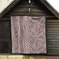 Hawaii Prince Kuhio Quilt Mocha Hawaiian Lau Maia With Leis
