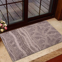 Hawaii Prince Kuhio Rubber Doormat Mocha Hawaiian Lau Maia With Leis LT05 - Polynesian Pride