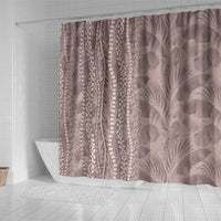 Hawaii Prince Kuhio Shower Curtain Mocha Hawaiian Lau Maia With Leis
