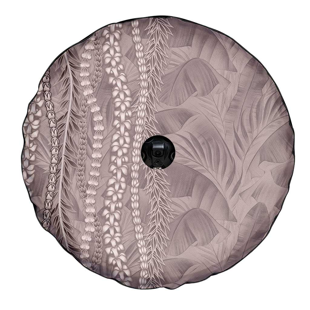 Hawaii Prince Kuhio Spare Tire Cover Mocha Hawaiian Lau Maia With Leis LT05 - Polynesian Pride
