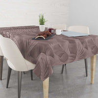 Hawaii Prince Kuhio Tablecloth Mocha Hawaiian Lau Maia With Leis LT05 - Polynesian Pride