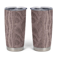 Hawaii Prince Kuhio Tumbler Cup Mocha Hawaiian Lau Maia With Leis LT05 Mocha - Polynesian Pride