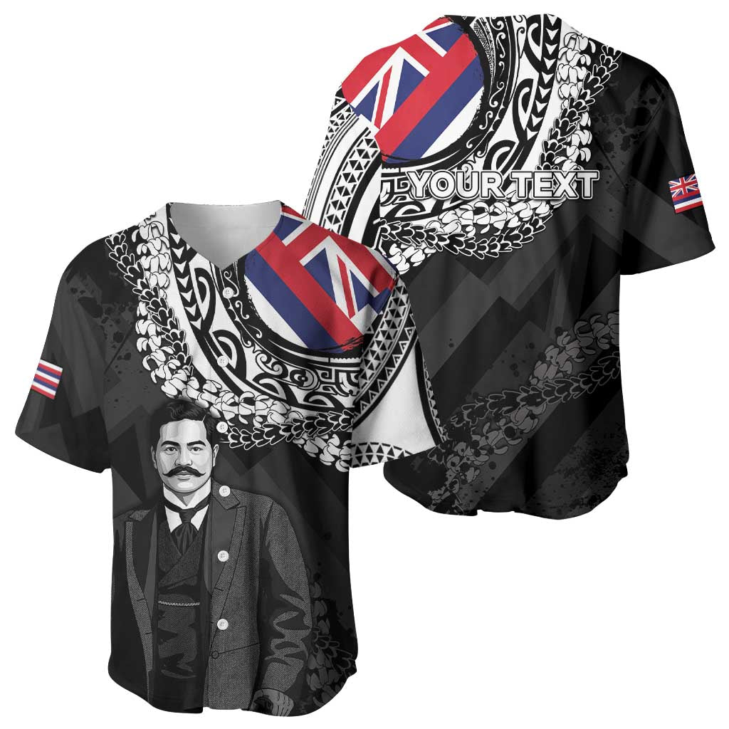 Personalised Hawaii Prince Kuhio Baseball Jersey Hawaiian Maile Lei LT05 - Polynesian Pride