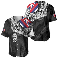 Personalised Hawaii Prince Kuhio Baseball Jersey Hawaiian Maile Lei LT05 - Polynesian Pride